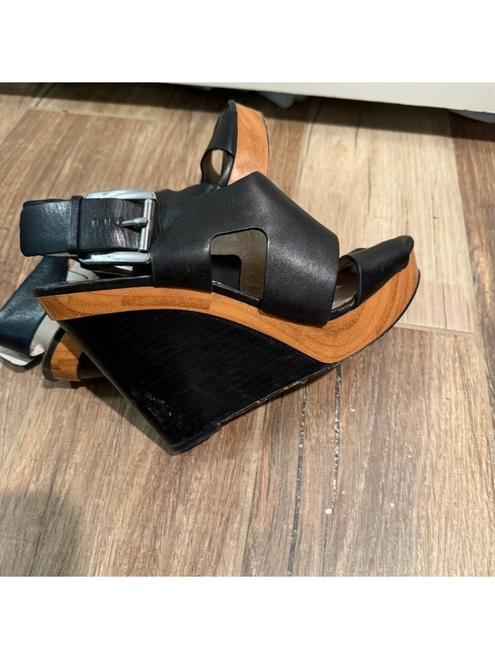 Michael Kors Josephine Wedge Heels Leather Shoes